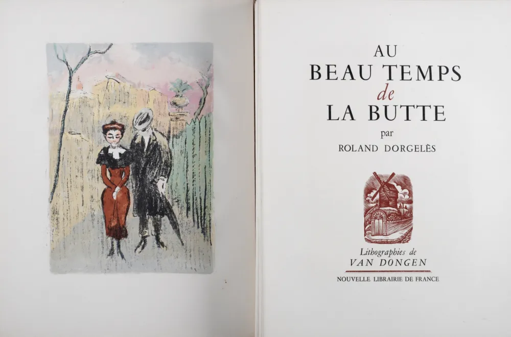 插图书 Van Dongen - Au Beau Temps de la Butte, 1949 - Complete book