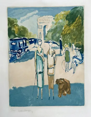 飞尘腐蚀法 Van Dongen - Avenue du Bois de Boulogne
