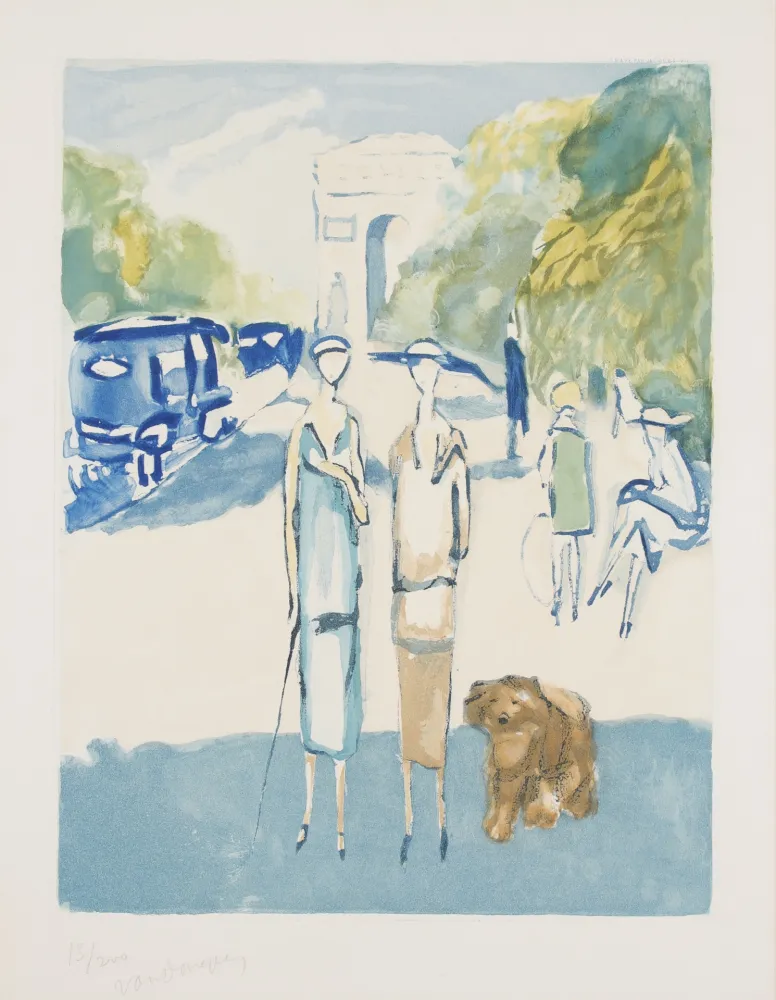 飞尘腐蚀法 Van Dongen - Avenue du bois de Boulogne