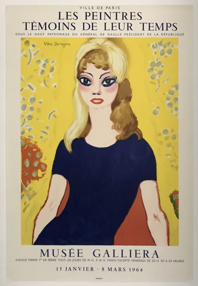 石版画 Van Dongen - Brigitte Bardot