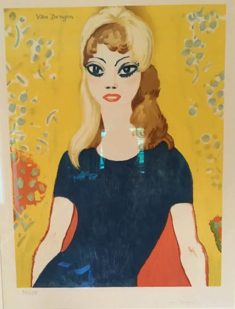 石版画 Van Dongen - Brigitte Bardot