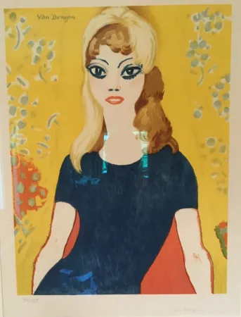 石版画 Van Dongen - Brigitte Bardot