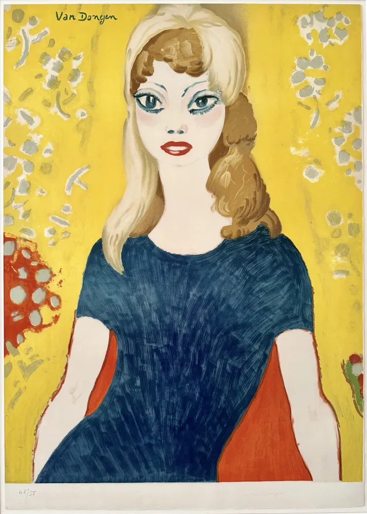 石版画 Van Dongen - Brigitte Bardot XL