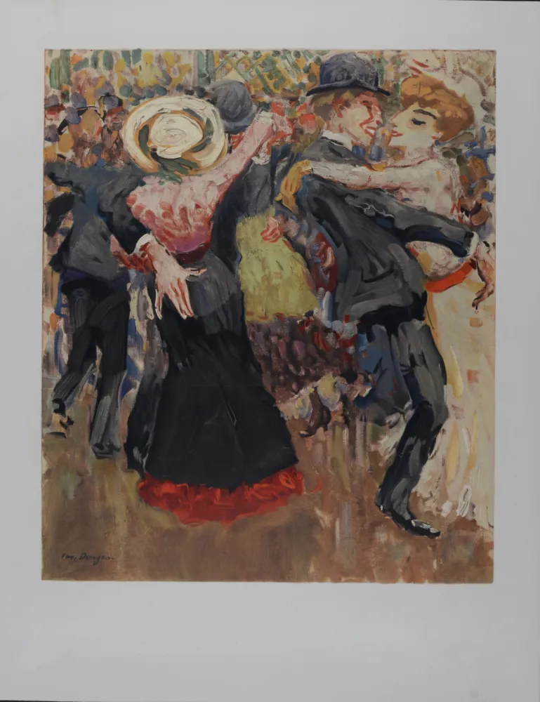 石版画 Van Dongen - Danse au Moulin de la Galette, 1972