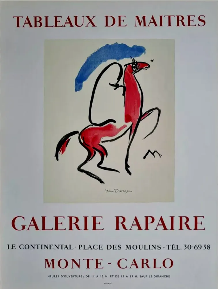 石版画 Van Dongen - Galerie Rapaire - Monaco