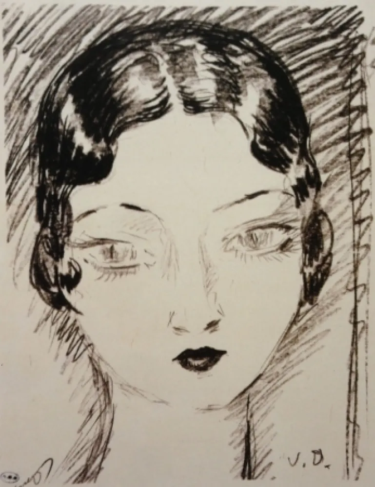 石版画 Van Dongen - Girl