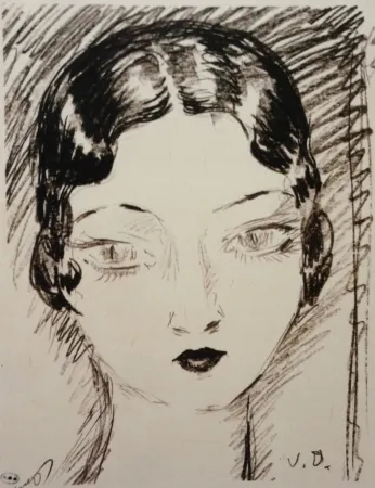 石版画 Van Dongen - Girl