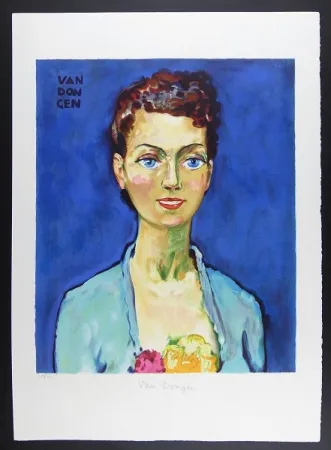 石版画 Van Dongen - Hommage á Marie Claire