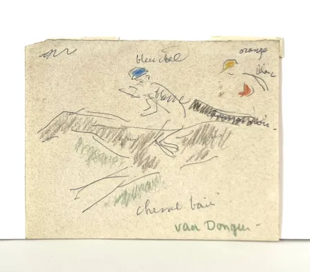 无技术 Van Dongen - Jockeys et cheval,