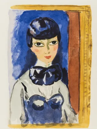 石版画 Van Dongen - Kees Van DONGEN (1877-1968). Claudine, circa 1950. Lithographie signée.