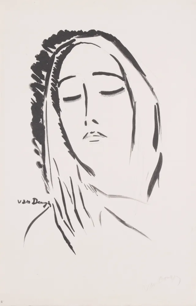 石版画 Van Dongen - L' Echarpe