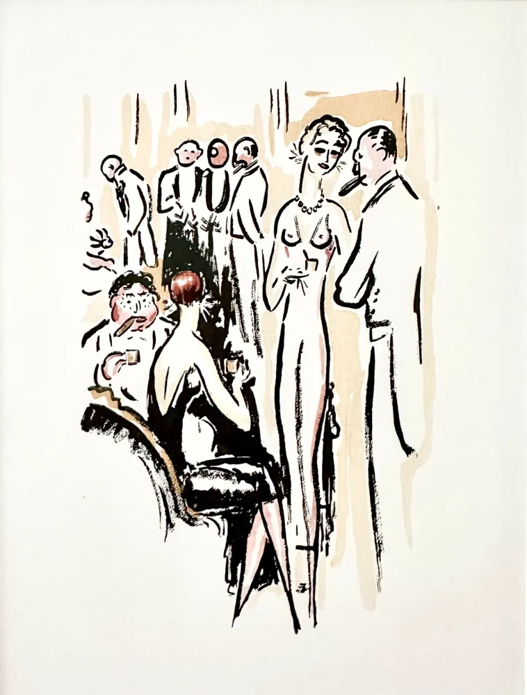 镂版印刷 Van Dongen - La Garconne, The Party