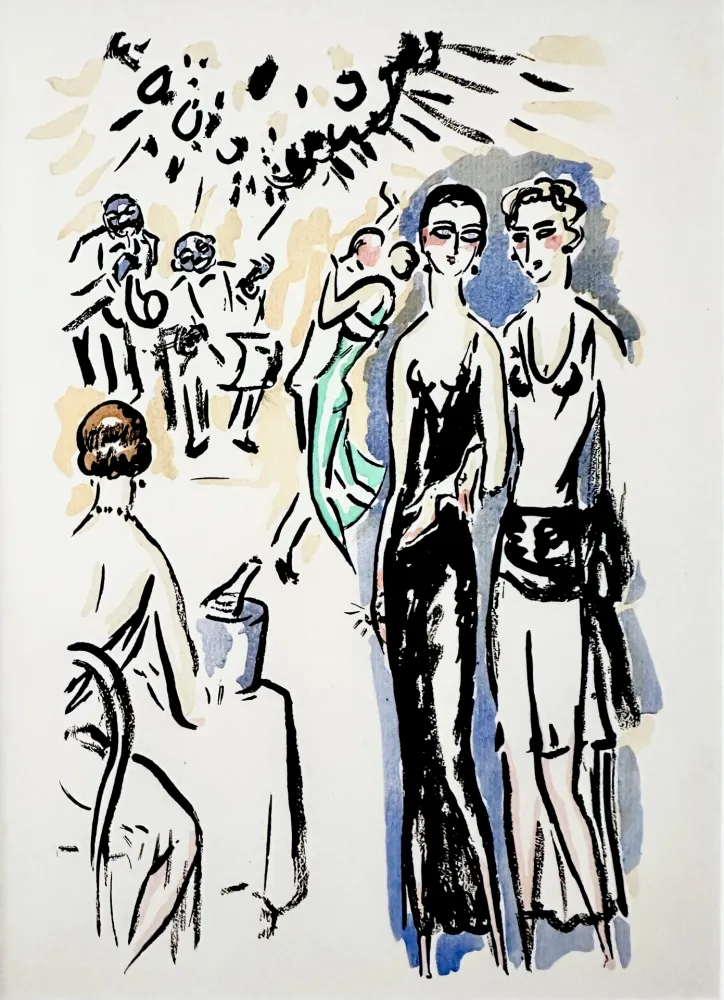 镂版印刷 Van Dongen - La Garonne, At the Party