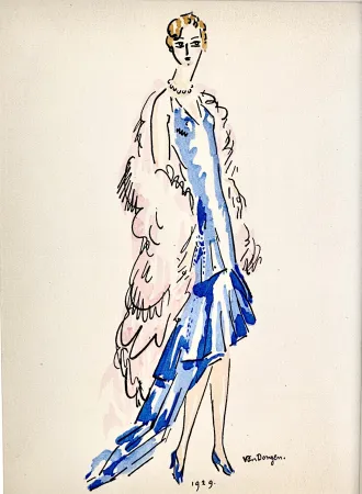 镂版印刷 Van Dongen - La Parisienne