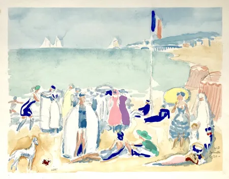 镂版印刷 Van Dongen - La Plage 1920