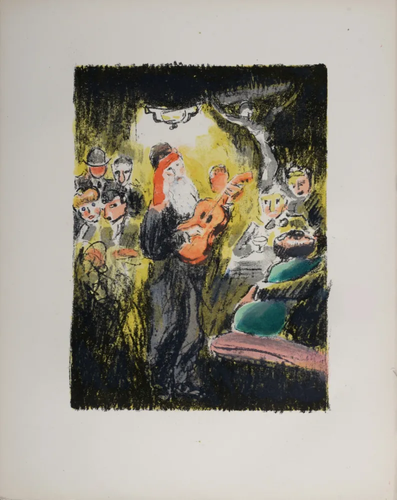石版画 Van Dongen - La soirée au “Lapin Agile” lorsque Frédé chantait, 1949