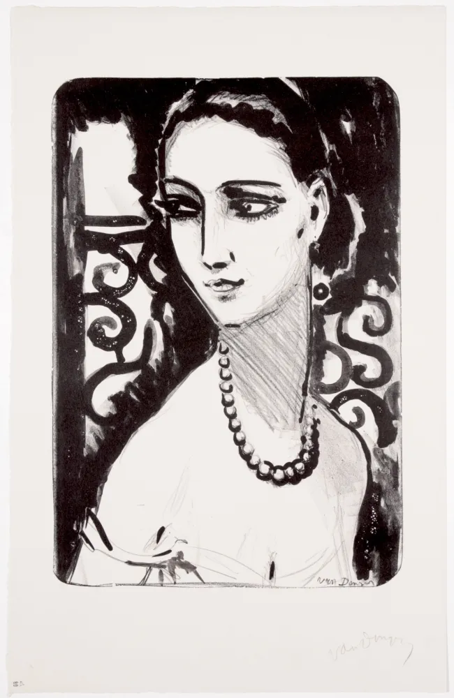 石版画 Van Dongen - Le Collier de Perles