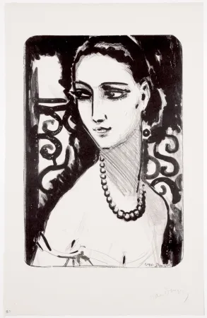 石版画 Van Dongen - Le Collier de Perles