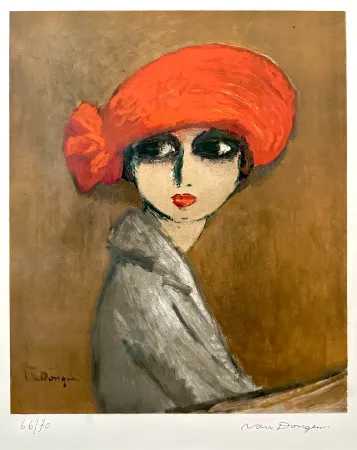 石版画 Van Dongen - Le Coquelicot