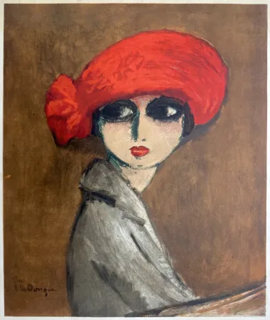 石版画 Van Dongen -  Le Coquelicot