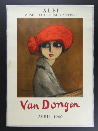 石版画 Van Dongen - Le Coquelicot - Albi 1960