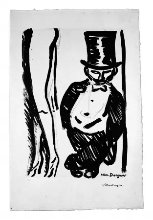 石版画 Van Dongen - Le Lorgneur (Henri Toulouse Lautrec)