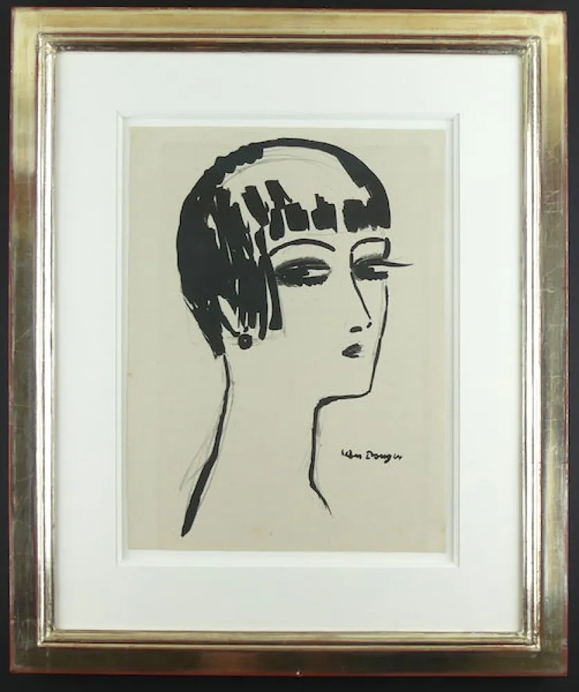 石版画 Van Dongen - Les Cheveux Courts