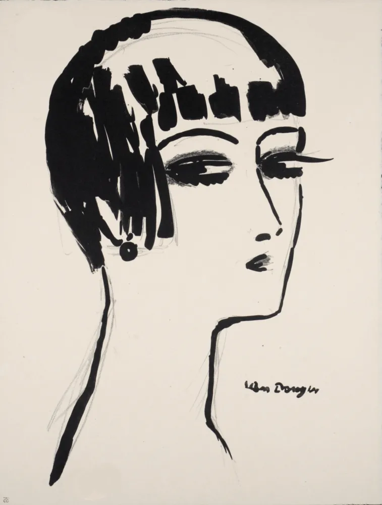 石版画 Van Dongen - Les Cheveux Courts, 1924 – Deluxe edition!