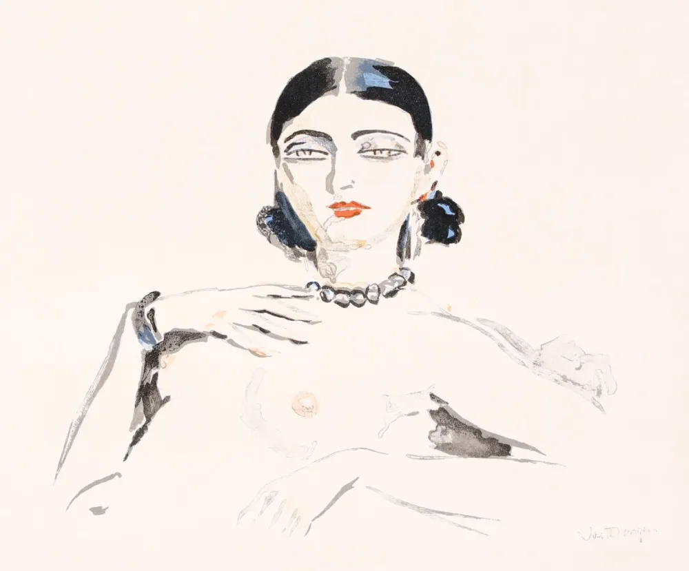 石版画 Van Dongen - Odalisque