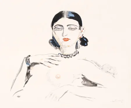 石版画 Van Dongen - Odalisque