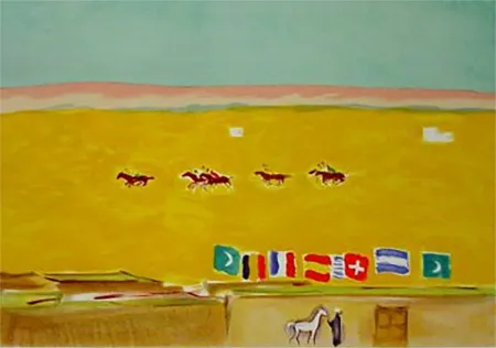 石版画 Van Dongen - Polo in Alexandria