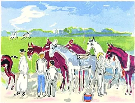 石版画 Van Dongen - Polo or Deauville
