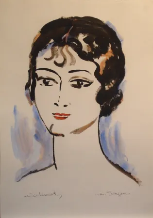 石版画 Van Dongen - Portrait de Jeune Femme