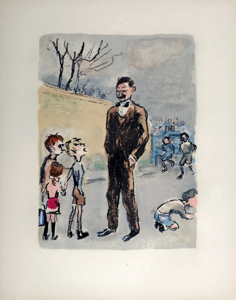 石版画 Van Dongen - Poulbot, l’ami des gosses, 1949