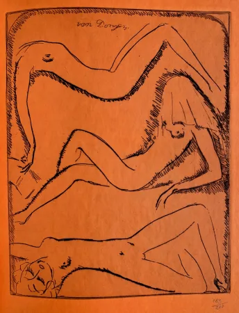 版画 Van Dongen - Reclining Nudes