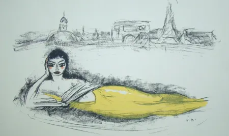 石版画 Van Dongen - Sirène de Paris