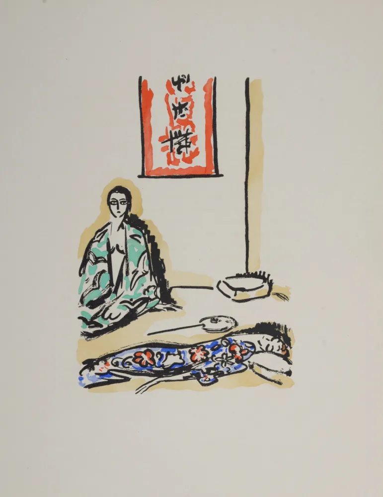 镂版印刷 Van Dongen - The Green Kimono