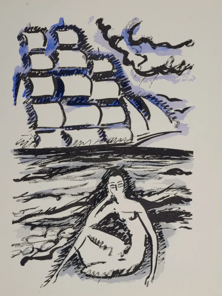 镂版印刷 Van Dongen - Woman Waiting For Ship