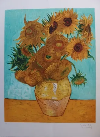 石版画 Van Gogh - Les Tournesols