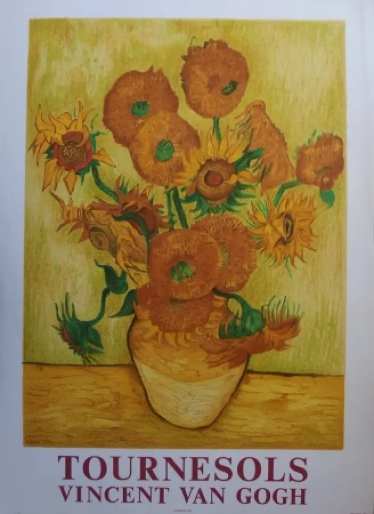 石版画 Van Gogh - Les Tournesols