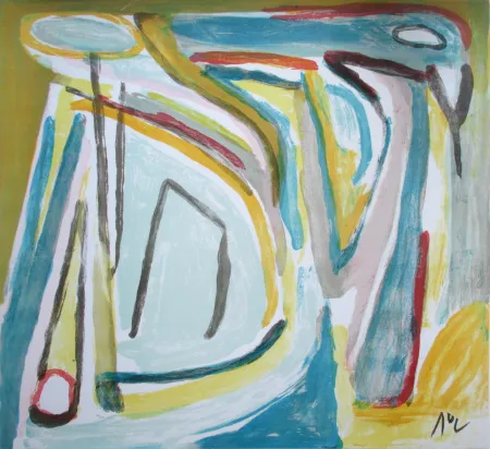 石版画 Van Velde - Appel