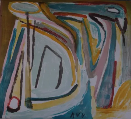 石版画 Van Velde - Appel