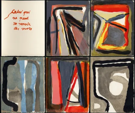 插图书 Van Velde - CELUI QUI NE PEUT SE SERVIR DES MOTS (Alechinsky, Beckett, Bonnefoy, Butor, Dupin, Torreilles, etc.)