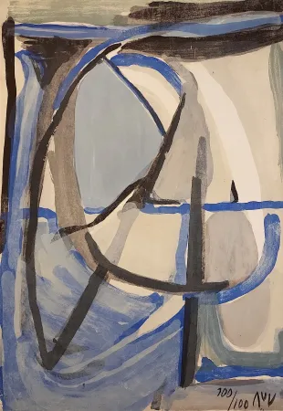 石版画 Van Velde - Clarté