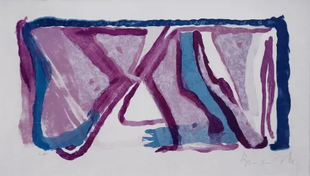 石版画 Van Velde - Composition 170