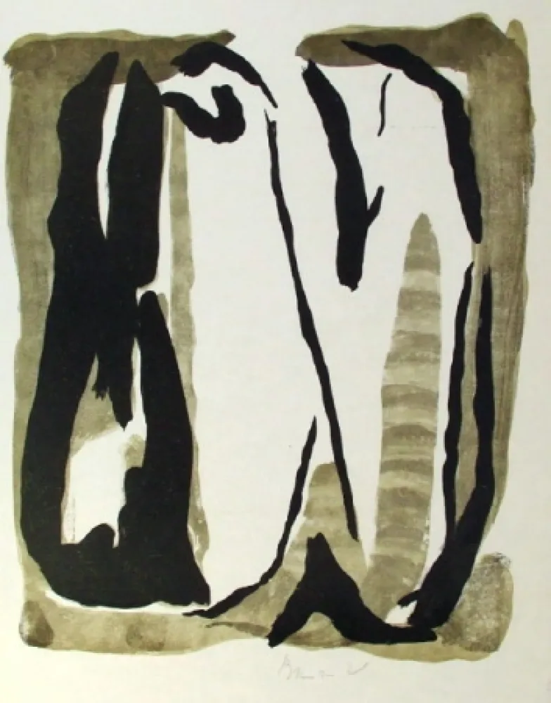 石版画 Van Velde - Composition 242