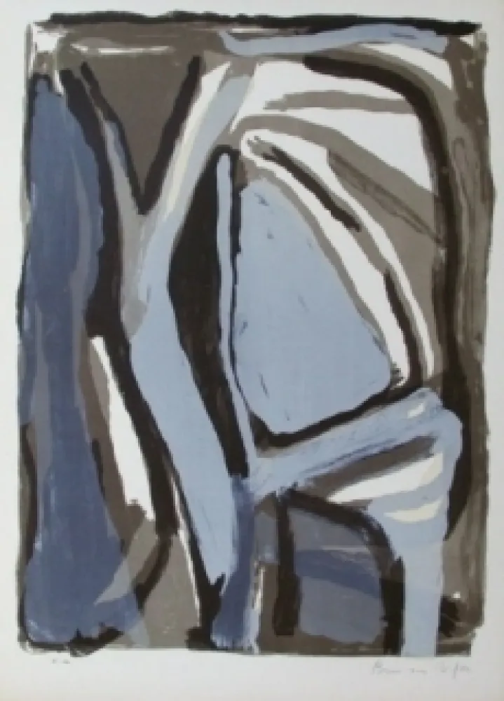 石版画 Van Velde - Composition 66