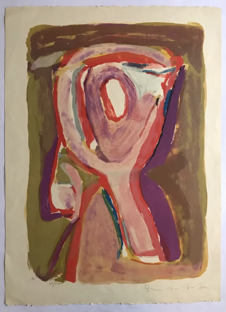 石版画 Van Velde - Crépuscule