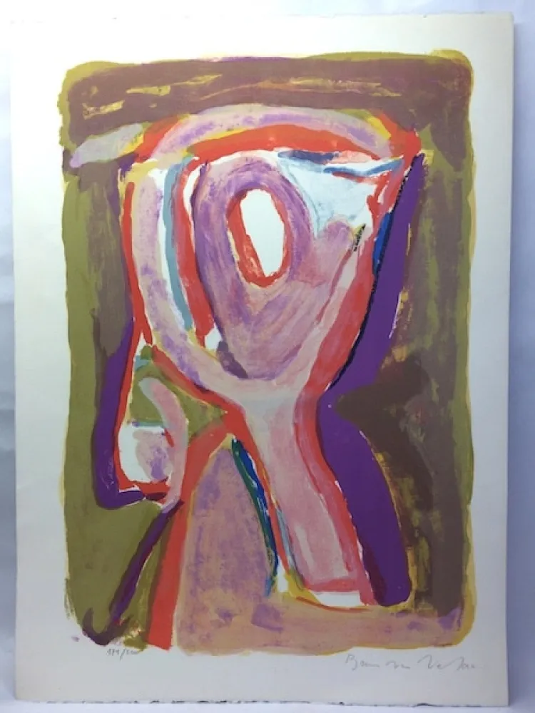 石版画 Van Velde - Crépuscule