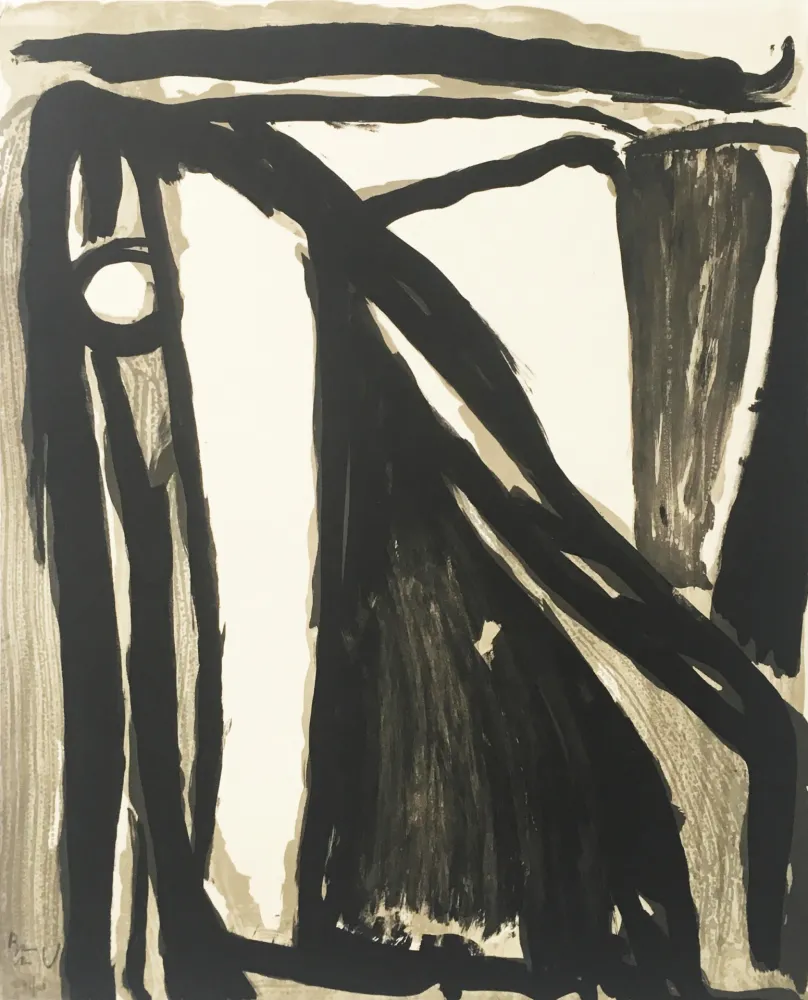 石版画 Van Velde - Decantement